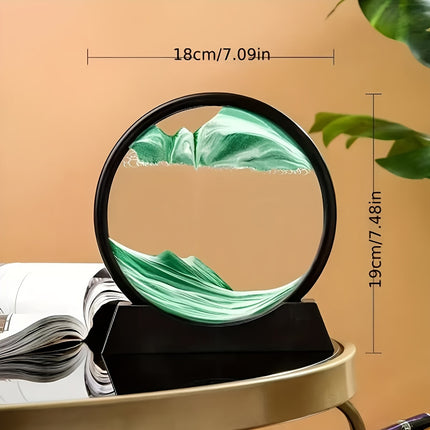 Dynamic Quicksand Desk Decor - Mesmerizing Sand Art Dome