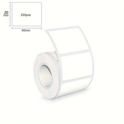 White Square Label Stickers Roll (300)