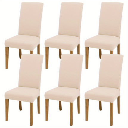 Stretchy Milk Fabric Chair Covers - Stylish & Durable