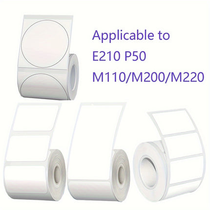 White Square Label Stickers Roll (300)