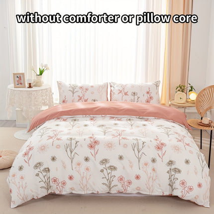 3pcs Baili Sweet Wine Multi-color Print Down Quilt Cover Set