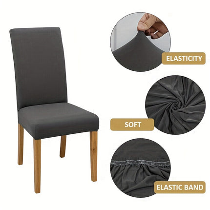 Stretchy Milk Fabric Chair Covers - Stylish & Durable