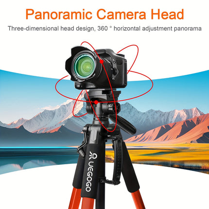 UEGOGO Heavy Duty Camera Tripod - 360° Rotation, Portable