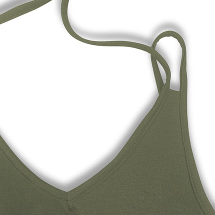 Two-Piece Solid Color Camisole Dress