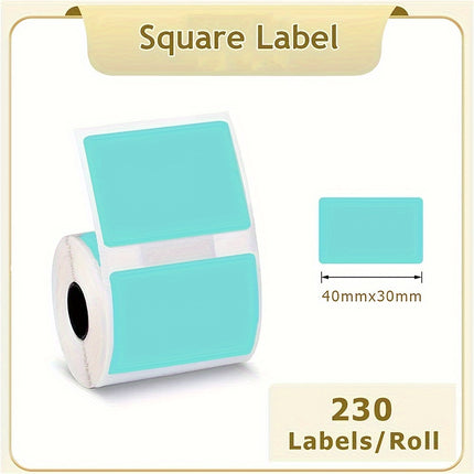 White Square Label Stickers Roll (300)