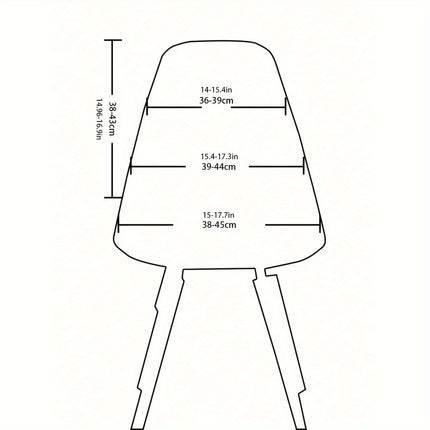Waterproof Milk Fiber Chair Covers - Set of 4/6