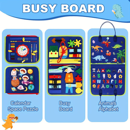 25-in-1 Busy Board – Ultimate Learning Fun for Toddlers! - Monti Bargains