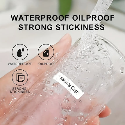 Waterproof Black Print Label Rolls (150)