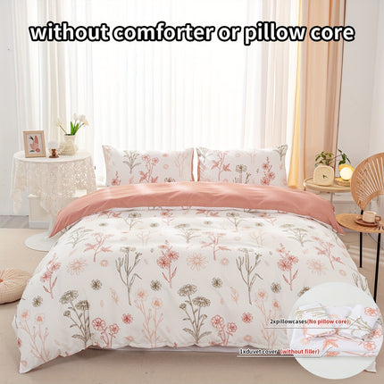 3pcs Baili Sweet Wine Multi-color Print Down Quilt Cover Set