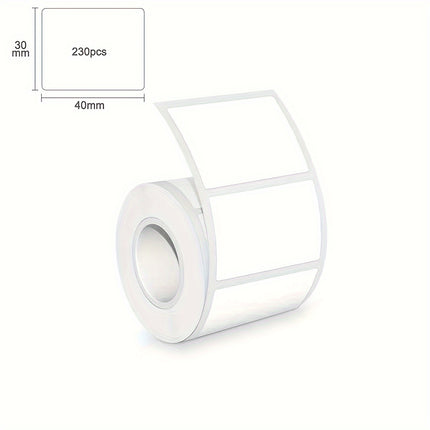 White Square Label Stickers Roll (300)