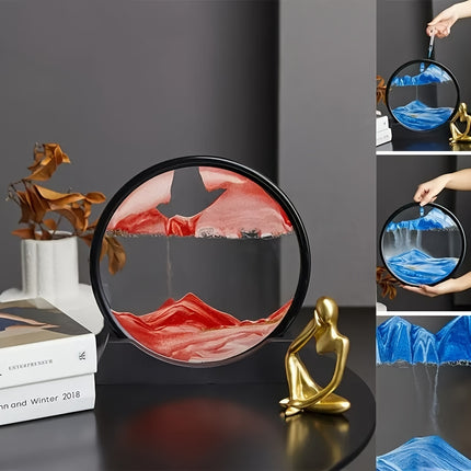 Dynamic Quicksand Desk Decor - Mesmerizing Sand Art Dome