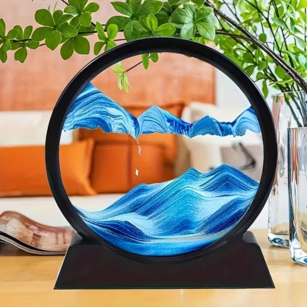Dynamic Quicksand Desk Decor - Mesmerizing Sand Art Dome