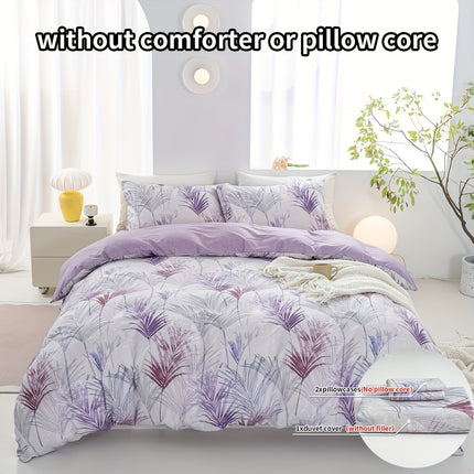 3pcs Smoke Green Printed Down Quilt Cover Set