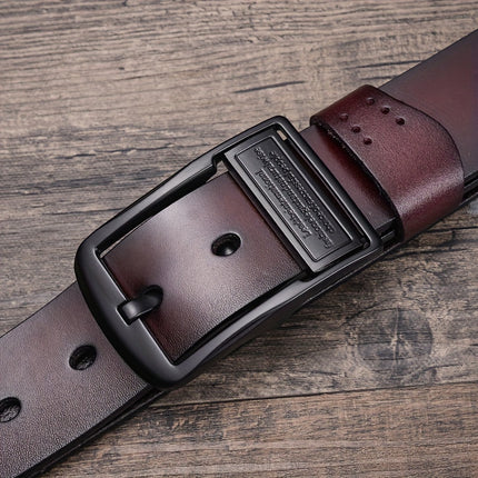 Men's Black Leather Belt