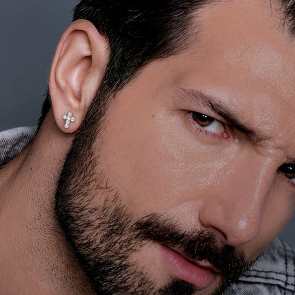 ICED CHICS Copper Zirconia Stud Earrings
