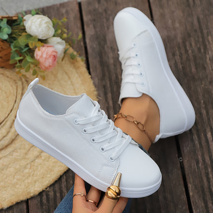 Classic White Canvas Sneakers