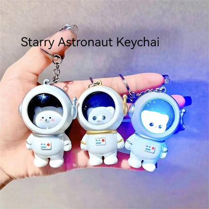 Astronaut Bear Night Light Keychain