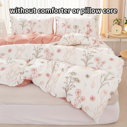 3pcs Baili Sweet Wine Multi-color Print Down Quilt Cover Set