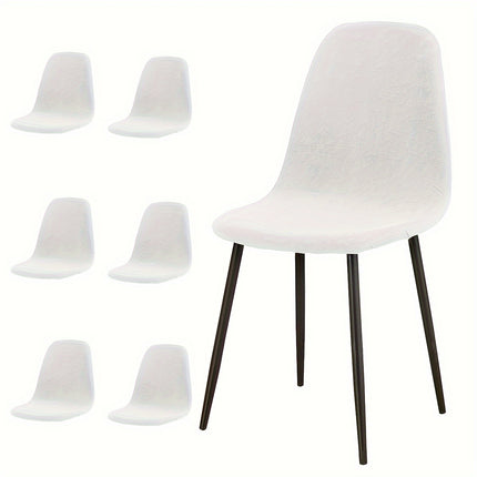 Waterproof Milk Fiber Chair Covers - Set of 4/6