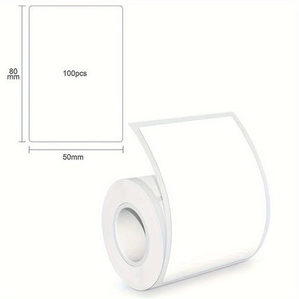 White Square Label Stickers Roll (300)