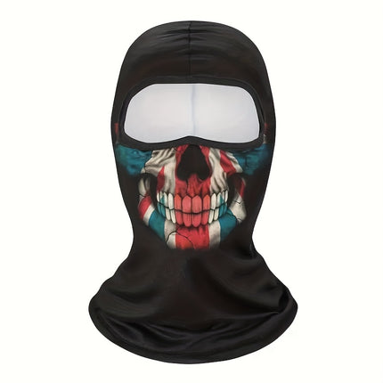 Ghost Skull Balaclava Mask - UV Protection & Windproof