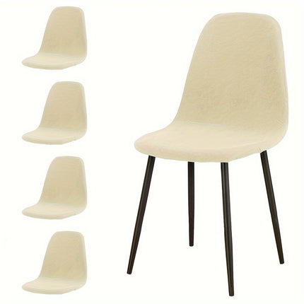 Waterproof Milk Fiber Chair Covers - Set of 4/6