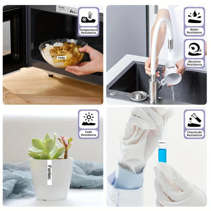 White Square Label Stickers Roll (300)