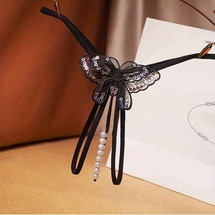 Sexy G-String Thong with Pearls