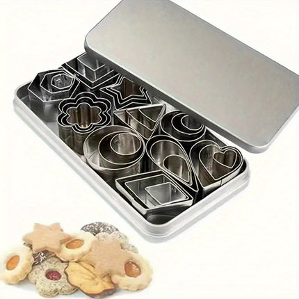 30pcs Stainless Steel Cookie Cutter Set