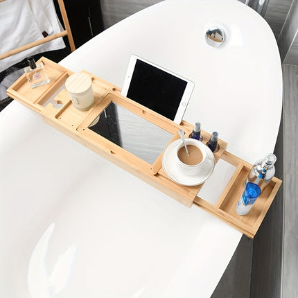 Adjustable Bamboo Bath Caddy