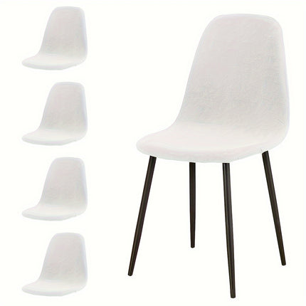 Waterproof Milk Fiber Chair Covers - Set of 4/6