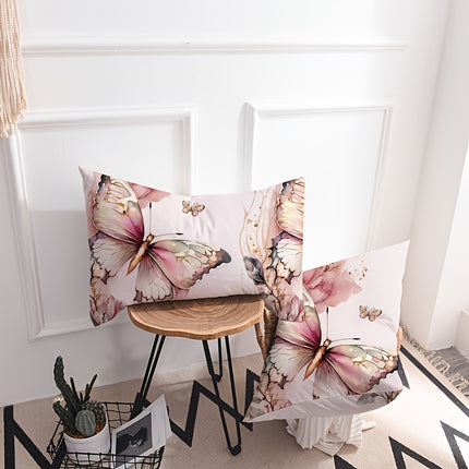 3-Piece Butterfly Print Duvet Cover Set - Soft & Dreamy