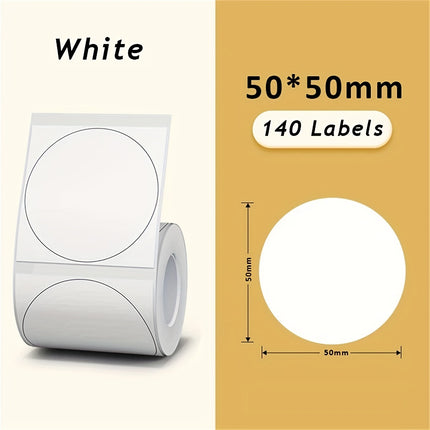 White Square Label Stickers Roll (300)