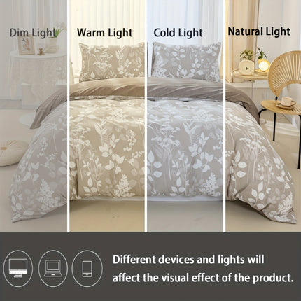 Classic Retro Floral Duvet Cover Set - 3pcs