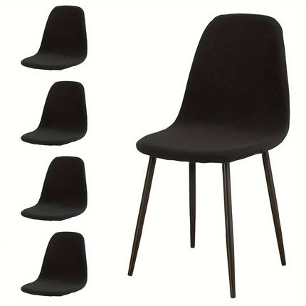 Waterproof Milk Fiber Chair Covers - Set of 4/6