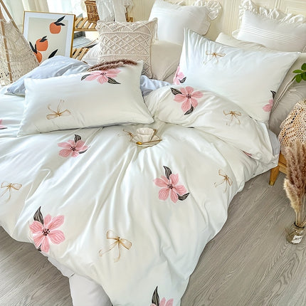 3-Piece Floral Duvet Cover Set - Soft & Stylish