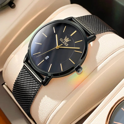 OLEVS Rose Gold Luxury Watch Set
