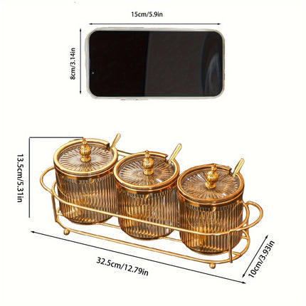 Seasoning Pot Set with Tray