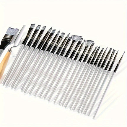 24pc Artist Paint Brush Set