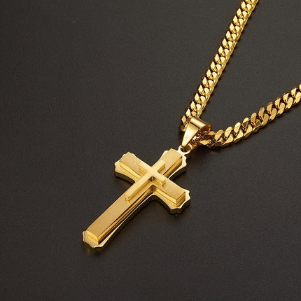 Classic Religious Cross Pendant Necklace