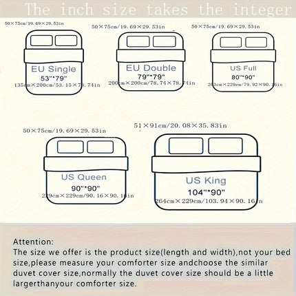 Cozy 3pcs Tie-Dye Duvet Cover Set – All-Season Comfort