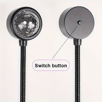 Car Atmosphere LED Lamp – Sound-Controlled Color Night Light