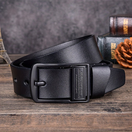 Men's Black Leather Belt