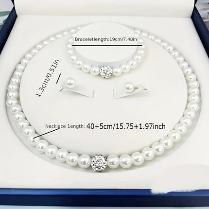 Elegant Pearl Jewelry Set