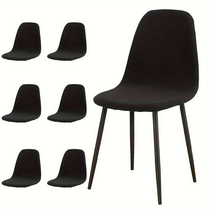 Waterproof Milk Fiber Chair Covers - Set of 4/6