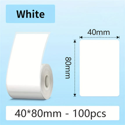 White Square Label Stickers Roll (300)