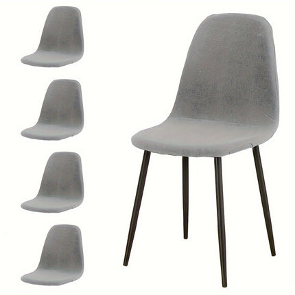 Waterproof Milk Fiber Chair Covers - Set of 4/6