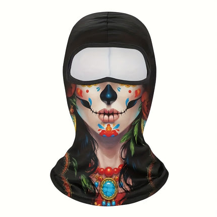 Ghost Skull Balaclava Mask - UV Protection & Windproof