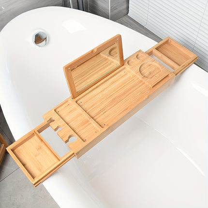 Adjustable Bamboo Bath Caddy
