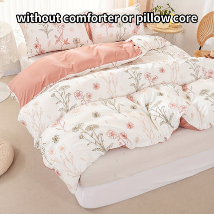 3pcs Baili Sweet Wine Multi-color Print Down Quilt Cover Set